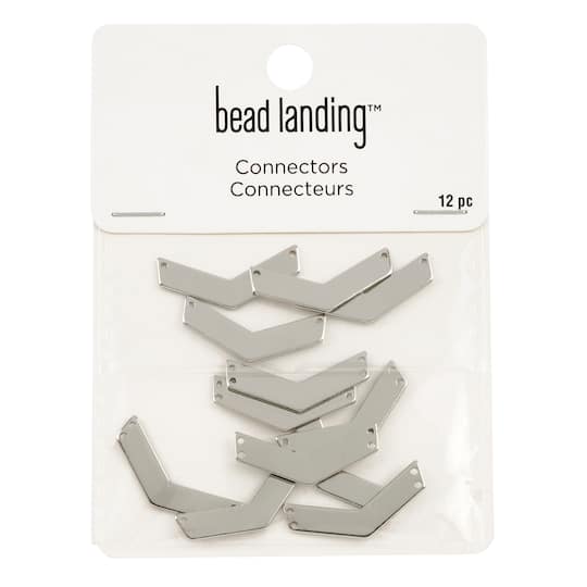 12 Packs: 12 ct. (144 total) Chevron Connector Bars by Bead Landing&#x2122;